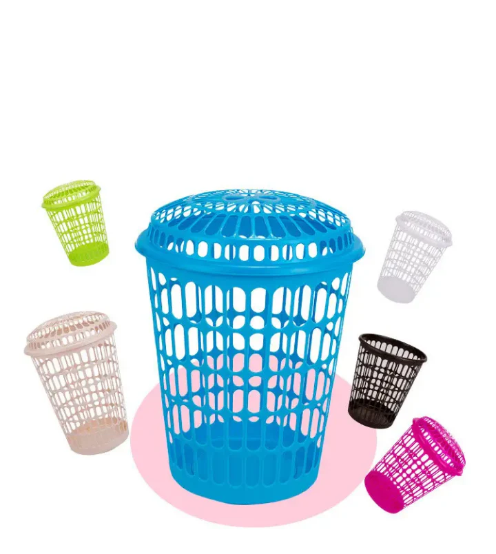 Corbeille à linge avec couvercle